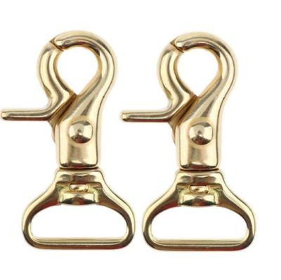 China Panic Hook For Eye Heavy Duty Brass Swivel Square Clasp Horse Snap Lobster Hooks for sale