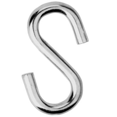 China Industry s general type small metal twisted hooks stainless steel s shape stainless steel jerked for sale