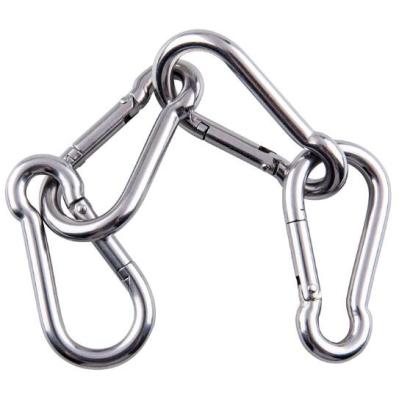 China Heavy Industry Snap Hook With Eyelet /DIN5299 Shape C Carabiner Hook for sale