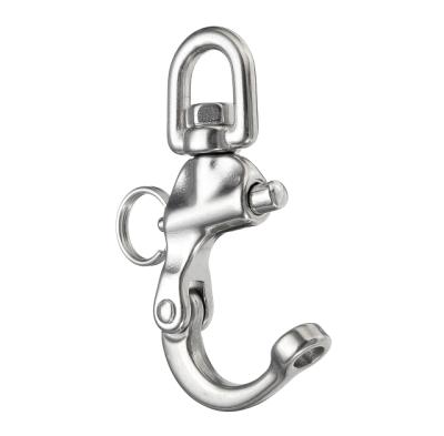 China Stainless Steel Quick Release Boat Anchor Chain Eye Shackle Swivel Snap Hook for sale