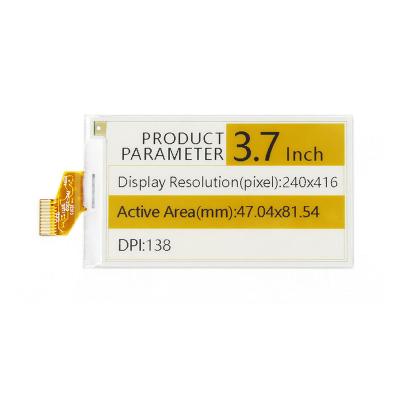 China DKE 3.7 inch 240*416 resolution eel e display e cheap paper transparent ink 3.7