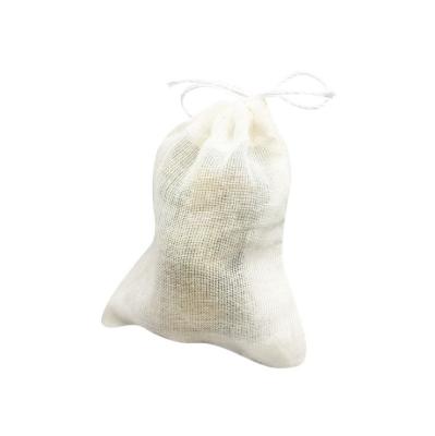 China FOOD China Factory Supply Reusable Organic Cotton Muslin Bath Tea Bags for sale