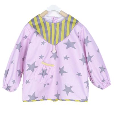 China Antibacterial Cute Cotton Fabric With Waterproof PUL Baby Sleeve Bibs for sale