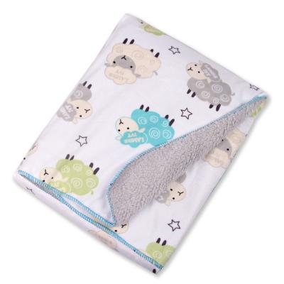 China PASSIONATE Super Soft Thick Double Fleece Flannel Baby Blanket for sale