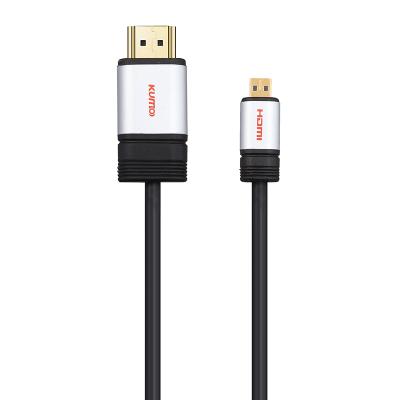 China COMPUTER HDMI micro to HDMI AM-DM Converter Cable 1.4v 4K@30Hz/1080P@120Hz for Camera/Tablet for sale