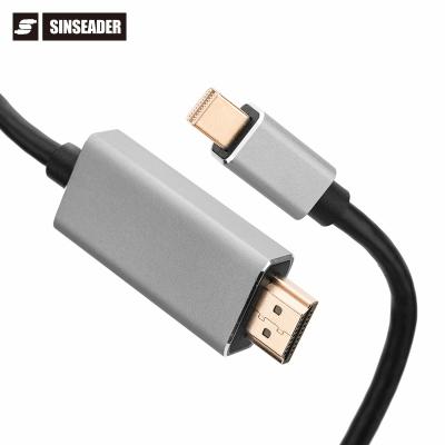 China COMPUTER Mini DisplayPort Male Male To HDMI Cable Support DP 1.2V 4K2K Video Mini Resolution for sale