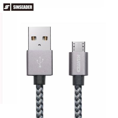 China Mobile Phone Typesand Tablets or PC Peripherals Aluminun Casing Data and Charging Synchronization Micro USB to Type 2.0 A Male USB Cable for Mobile Phone USB Charging Cable for sale