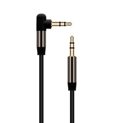 China For iPhone Audio 90 Premium Aux Aluminum Shell 3.5mm Audio Cable. of degree cable for phone and car audio for sale