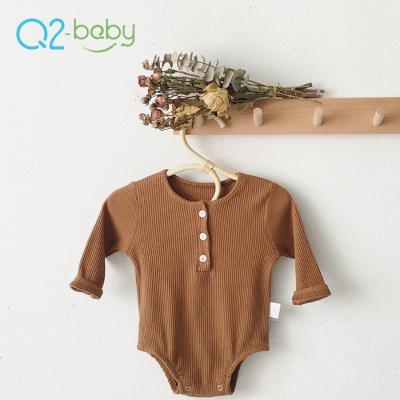 China Q2-baby Super September Soft 95% Cotton Knitted Baby Sleepwear Clothes Romper fall romper baby girl for sale