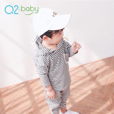 China Q2-Baby Kids Clothing Hooded Cotton Baby Fall Outfits Two Piece Clothes Set Baby Clothing for sale