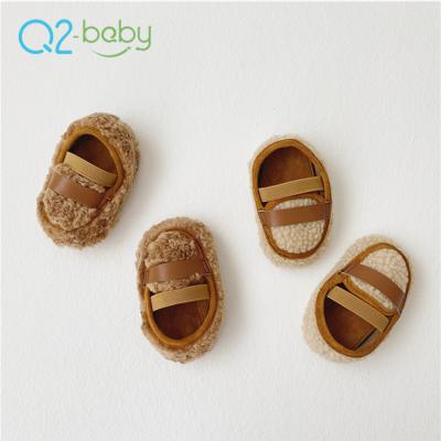 China Q2-Baby F203 Winter Autumn New Born Shoes Model Comfortable Lamb Wool Soft for sale