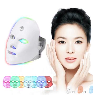 China Pigment Removal 2021 Hot 7 Colors Facial Device Photon Light Therapy Led Maskss Facial Skin Beauty Therapy Led Maskss for sale