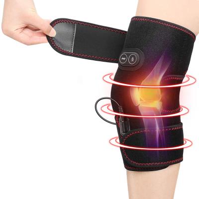 China New Design Body Cold Winter Heating Knee Pad Wrap Pain Relief Electric Heating Leg Massager for sale