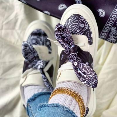 China CUSHIONING wholesale bandanna casual sports shoes walking sneakers women lace up tie shoes around main sneaker for sale