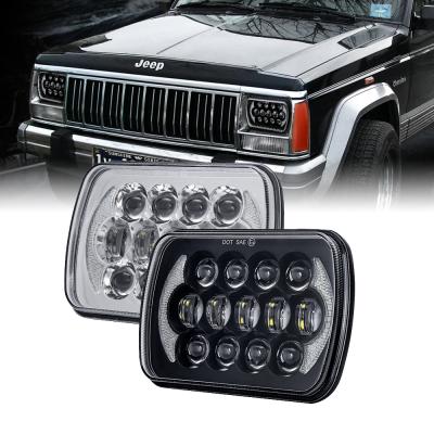 China Loyo Universal 85W Head Light Led Drl 7 Inch 5X7 7X6 Led Headlights 5X7 Led Headlamp For Truck For Jeep Cherokee Xj Yj 5X7 7inch for sale