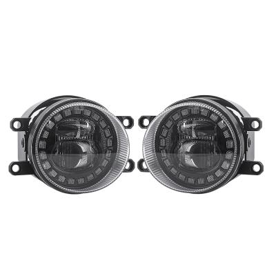 China Factory Price Cast Aluminum Housing LOYO Front Fog Light Lamp 30W Osram Led Chip Round Led Fog Light With White Halo For Toyota Scion Lexus for sale