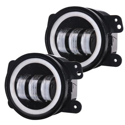 China Hottest 4X4 Off Road Fog Lights / Driving Lights Parts With Drl Amber Turn Signal Led Fog Light 30W White Fog Lights For Jeep Jk for sale