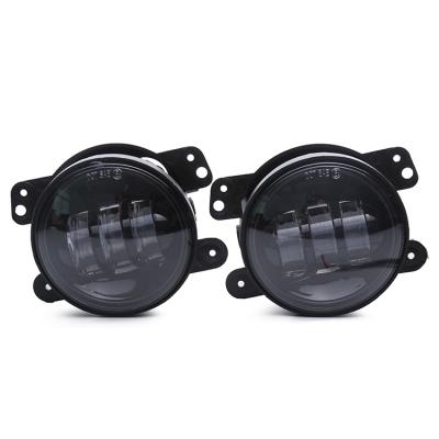 China Hot Sales LOYO Die Cast Aluminum 4 Inch Fog Light 12v 30w Round Drl Led Fog Light For Jeep Wrangler Jk Offroad Car Fog Lights for sale