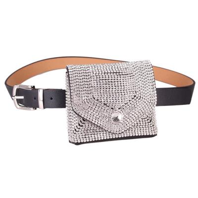 China Luxury Lady Fanny Bag Fashion Designer Rhinestone Belt Waist Pack Women Waist Bag Money Pouch Fashion Purses for sale