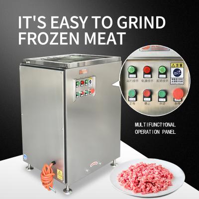 China For Sale Automatic Hotels Frozen Meat Grinder Cutter Frozen Meat Grinder Machine Industrial Meat Grinder Food Grade for sale