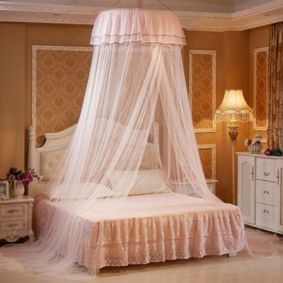 China Folded Hanging Steel Wire Support Queen Size Princess Bed Mosquito Net for sale