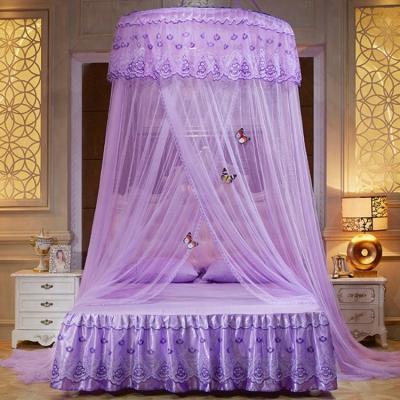 China Folded Steel Wire Support Folding Queen Size Mosquito Repellent Girl Bed Canopy for sale