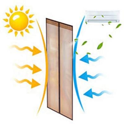 China Keep Up Temperature Summer PVC Magnetic Waterproof Insulated Thermal Door Curtain Shade Door Screen for sale