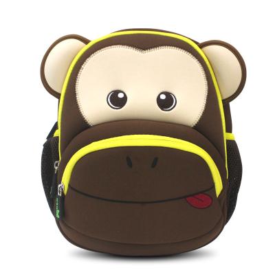 China Lightweight Toddler School Bags For Teenage Girls , Monkey Design for sale