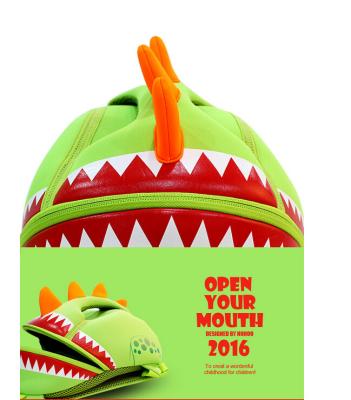 China Green Preschool Children School Bags Customized Stegosaurus Style for sale