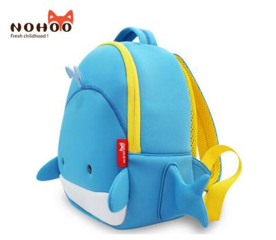 China 3d Cartoon Whale Toddler Book Bag / Big School Bag Personalized for sale