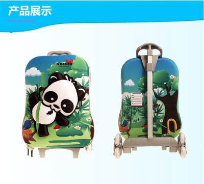 China Animal Print Kids Trolley Luggage / Rolling Suitcase Luggage Custom for sale