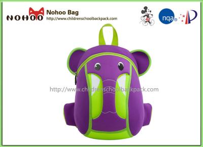 China Waterproof Student Hardside Luggage Sets / Elephant  SBR Cartoon Animal Baby Bags for sale