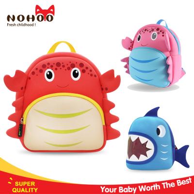 China Breathable Mesh Children School Bags Crab Style Red / Pink Customized Kids Backpack for sale