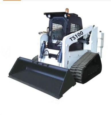 China Raises Good Quality Forestry Mulcher Track Skid Steer Loader 100HP TS100 Crawler Loader With Mulcher For Sale for sale