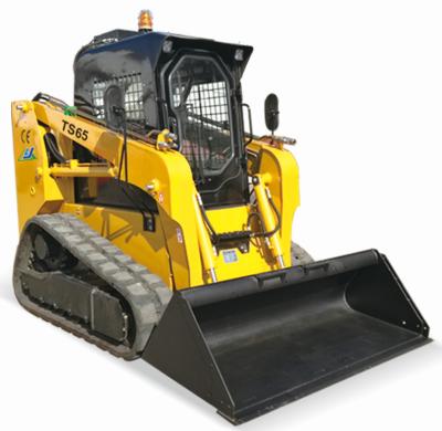 China Raises cheap crawler skid loader TS65 55KW track skid loaders with many attachments for muddy territory for sale