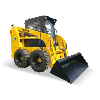 China Farms factory price mini skid steer loader 36.7kw JC45 wheel skidsteer loaders with many attachments for sale for sale