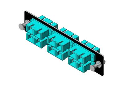 China LGX-Faser-Adapter-Platte mit Sc-Duplexadapter, dem 12 Faser-Plattierer für Gestell oder Wand-Berg-Einschließung zu verkaufen