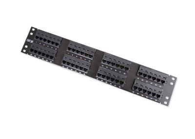 China CAT5e AMP Style Copper Patch Panel, 48 Port category 5e UTP Patch Panels for sale