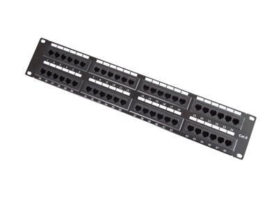 Chine tableau de connexions d'en cuivre de 2U RJ45 CAT6, 19