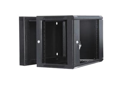 China Two Section Wall Mount Cable Cabinet , 19 Inch Rack Cable Management , Max 18U Cabinet for sale