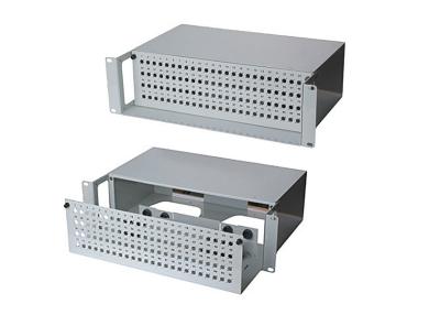 China 96 Fiber Rack Mount Enclosure , Custom SC FC ST LC Adapter Panels Available for sale