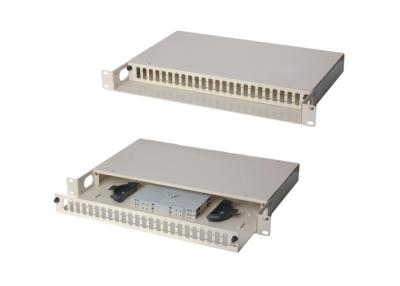 China Slidable Rack Mount Fiber Enclosure With SC Duplex Cut Holes , FC / ST Adapter Available for sale