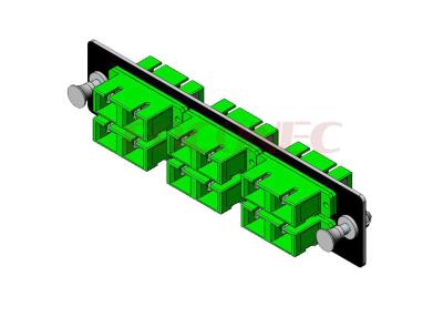 Chine Adaptateur optique de fibre de Sc de 12 ports pénal, plaque adaptrice avec l'adaptateur de duplex de Sc RPA à vendre