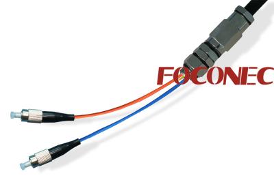 China 2 Cores Armored Waterproof Fiber Optic Patch Cord for Indoor / Outdoor Application for sale