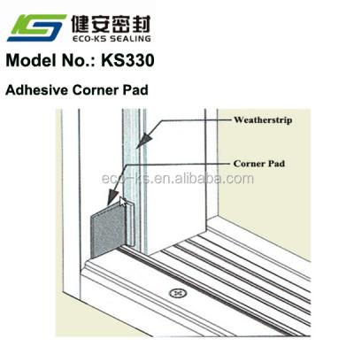 China Superior Elasticity Adhesive Weatherstrippings& Corner Protection - Used In Kerfed Jamb For Wooden Door Qlon Seal for sale