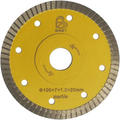 China Diamond Powder Marble Corrugated Slice Diamond Circular Saw Blade For Ceramic Tile Marble Granite Cutting for sale