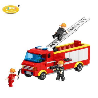 China Construction Toy Building Blocks Toys Fire Station Educational Plastic Building Blocks Blocks Bricks Kits Set for sale