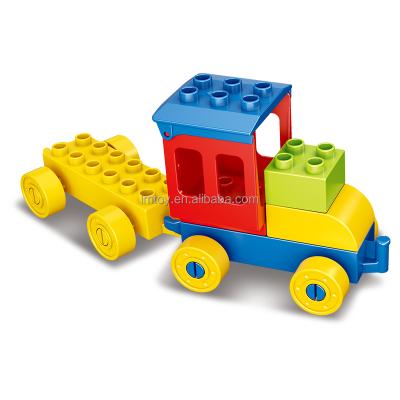 China For the little kinds who are 3 years old above children the big size educational plastic building block the train set for sale