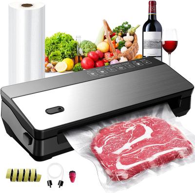 China Stainless Steel Outdoor Portable Food Vacuum Sealer Mini Mini Vacuun Sealing Machine for sale