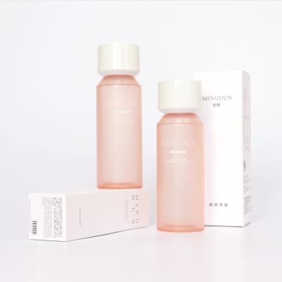 China packaging & PETG Shoulder Toner Bottle Skin Care Toner Packaging Bottle High End Sloped Plastic 200ml Printing Free for sale